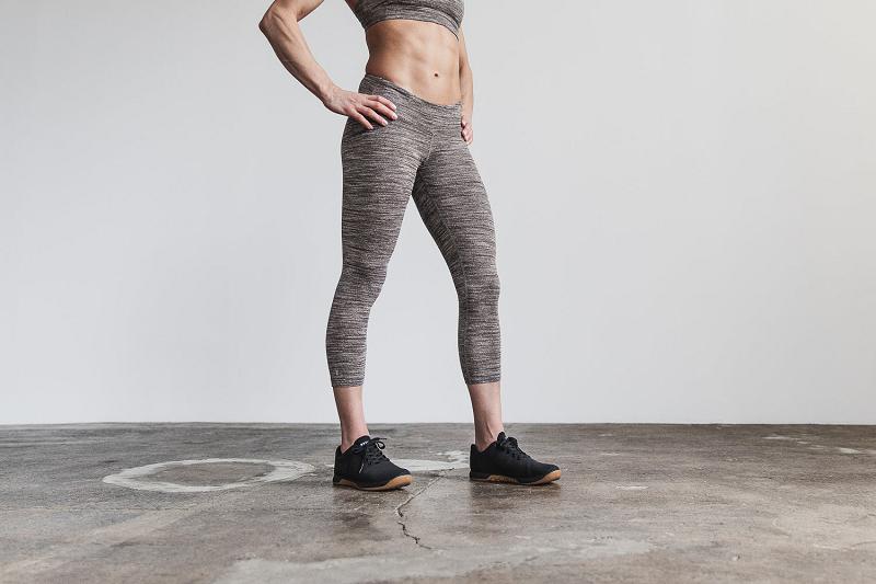 Grey / Brown Nobull Crop (MELANGE) Women's Jogger | CA N2157W